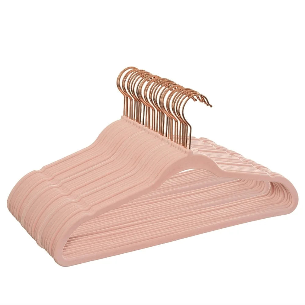NEW Velvet Clothing Hangers, 15 Pack, Pink, Space Saving
